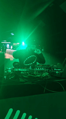DJs perform at green-lit nightclub in Samara, Russia