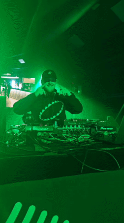 DJs perform at green-lit nightclub in Samara, Russia