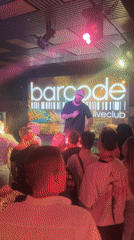 Rap performance documented at Barcode Live Club in Pleven