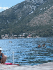 Quiet afternoon on the Bay of Kotor in Prčanj