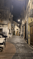 Nighttime scenes captured in historic Vietri sul Mare alleyways