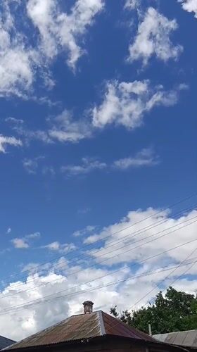 Afternoon scenes around Chernihiv streets under changing skies