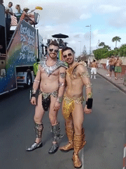 Pride parade celebrates diversity in Playa Del Inglés, Spain