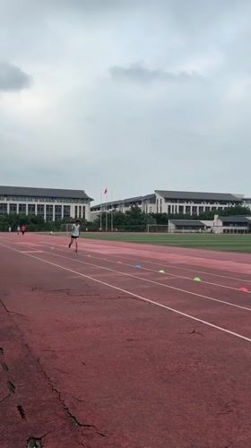 Sports Complex Busy With Basketball Badminton Track Activities