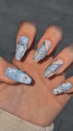 Elaborate nail art displayed in Pavlikeni, Bulgaria