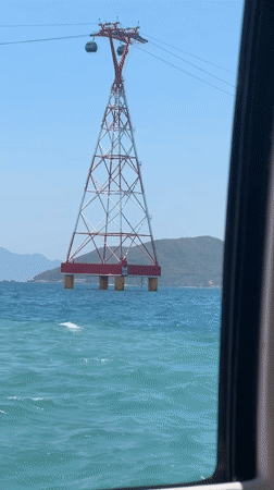 Passenger boat operates in coastal waters near Nha Trang