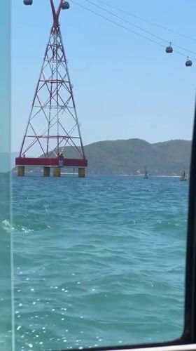 Passenger boat operates in coastal waters near Nha Trang