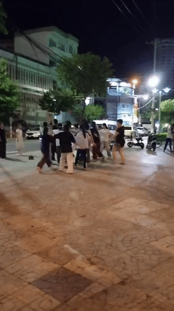 Evening scenes documented across Nha Trang Ward public spaces