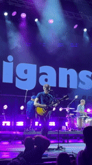 The Cardigans perform live outdoors in Kragujevac, Serbia