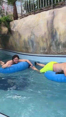 A busy indoor water park day in Yekaterinburg