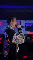 Man performs karaoke at Saratov venue