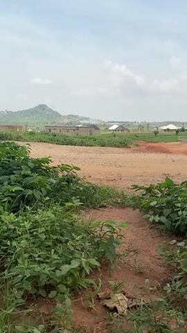 The video opens with a low-angle shot of lush green foliage in the foreground. A dirt road is visible behind the foliage, leading into the distance. A blue truck is parked on the right side of the frame, partially obscuring the view of the road.

As the video progresses, the truck begins to move, kicking up a cloud of dust as it drives away on the dirt road. The side of the truck is visible, with the words "GOODS ONLY" painted in yellow and red. The rear of the truck is then shown, featuring the word "HUSTLER" painted in flame-like lettering. The truck continues to drive away, leaving a trail of dust behind it, and disappears from view. The landscape in the background consists of rolling hills and scattered buildings.