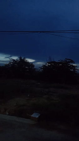 Night sky observed over Lhokseumawe, Indonesia