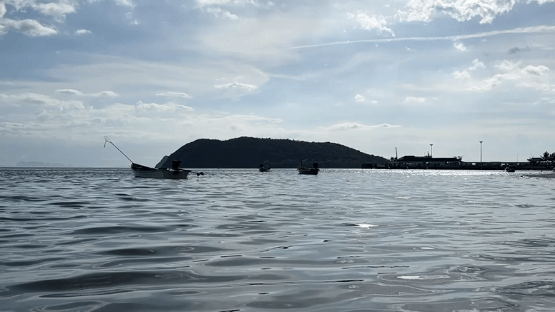 Morning coastal scenes documented around Koh Phangan, Thailand