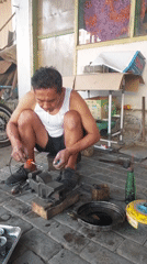 Casual morning scenes around a Sukowono courtyard