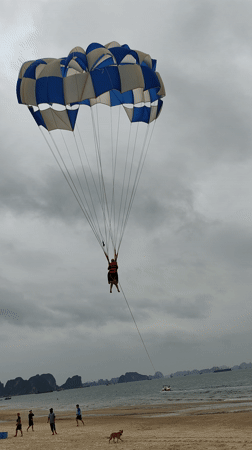 Beach activities captured in Bai Chay Ward, Vietnam
