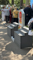 Memorial gathering with military uniforms held in Krasnogorsk