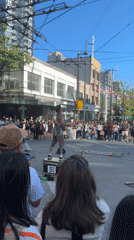 Street juggling act and indoor soccer game draw crowds in Vancouver