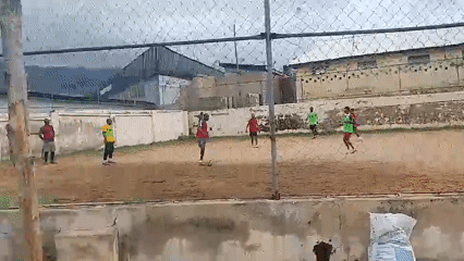 Morning soccer match draws players, spectators in Lokoja Nigeria
