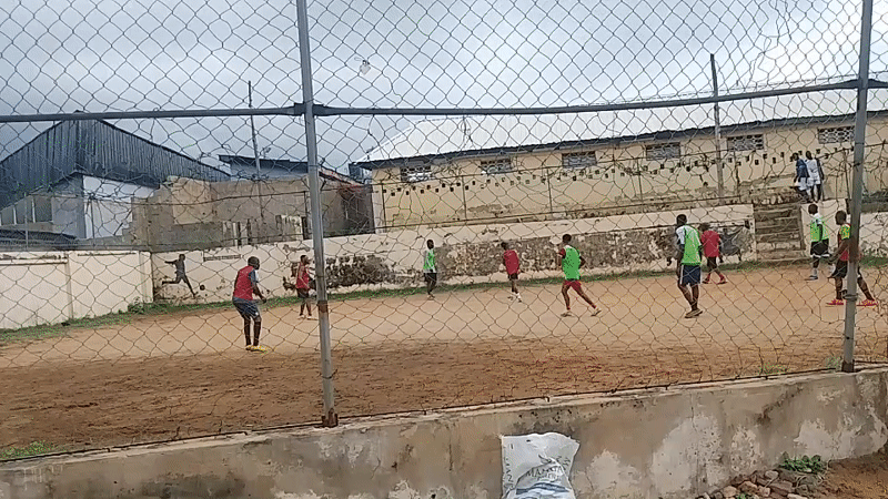 Morning soccer match draws players, spectators in Lokoja Nigeria