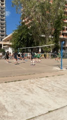 Morning scenes from Budva include volleyball match, sailboats, family moments