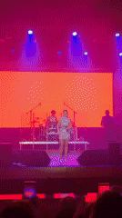 Alena Omargalieva performs concert with band and dancers