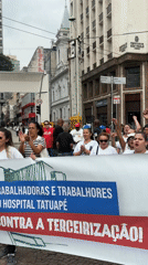 Labor unions protest privatization in São Paulo streets