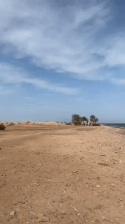 Tourist activities documented in Dahab desert resort town