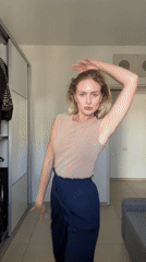 Outfit check and dancing at home in Petah Tikva