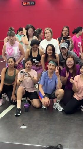 Dance studio group shot and night market, Chiang Mai