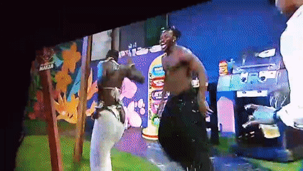 Big Brother Naija housemates socializing, dancing, and hanging out