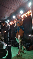 Street concert draws dancing crowds in Arequipa, Peru