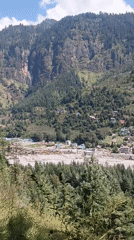 Vashisht village and valley, Himachal Pradesh, clear morning