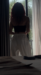 Travelers documented at Indonesian accommodation during morning routine