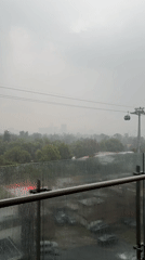 Rainy evening documented across Mexico City locations