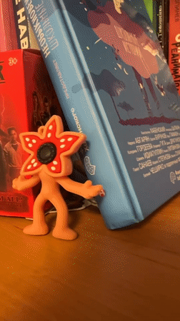 Stranger Things merchandise and memory games documented in Riga