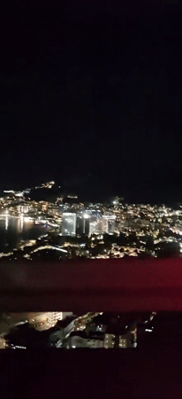 Montenegro witnesses record nighttime city lights and driving scenes