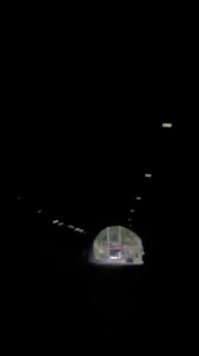 Driver records journey through tunnel in Dolna Vasilitsa, Bulgaria