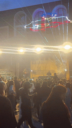 Outdoor rap concert draws crowd in Blagoevgrad, Bulgaria