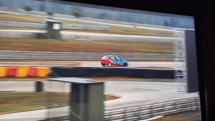 Race car testing captured at Almaty track amid winter conditions
