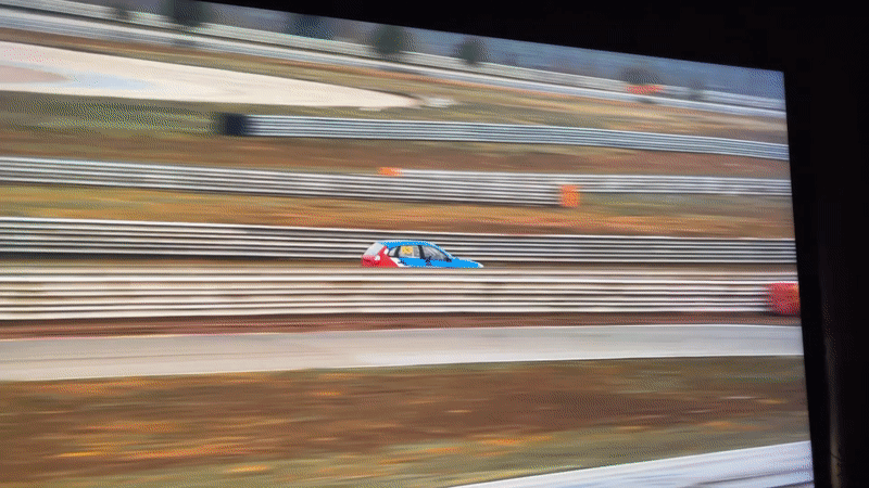 Race car testing captured at Almaty track amid winter conditions