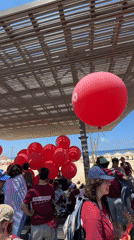 Morning festival activities draw crowds to Tel Aviv streets