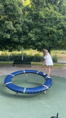 Lazy afternoon at a Saint-Claude park with kids and adults