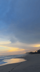 Sunset captured at Habaraduwa beach, Sri Lanka