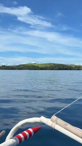 Boat journey documented near Dapa, Philippines coastline