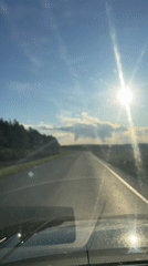 Driver records journey on rural Russian road near Перевозное