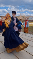 Traditional folk dance performance draws community gathering in Markovo