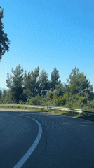 Scenic mountain road observed near Donji Katun, Montenegro