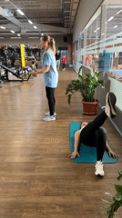 Women's workout session documented at Chaikovsky gym
