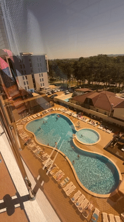 Morning resort scenes documented by witness in Anapa, Russia